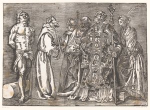 Sechs stehende Heilige von Titiaan