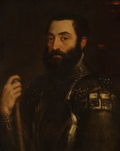 Porträt von Guidobaldo II della Rovere, Herzog von Urbino von Titian (Tiziano Vecellio)