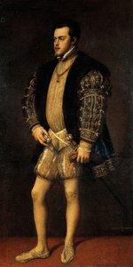Porträt von Philipp II. von Spanien (Valladolid) von Titian (c.1488 1576)