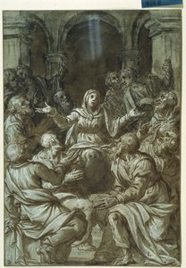Die Jungfrau Maria mit Aposteln von Santo Spirito von Titian (c.1488 1576)
