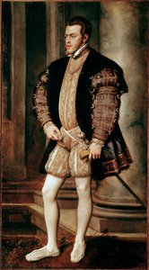 Porträt von Philipp II, Sohn von Karl V von Tiziano Vecelli