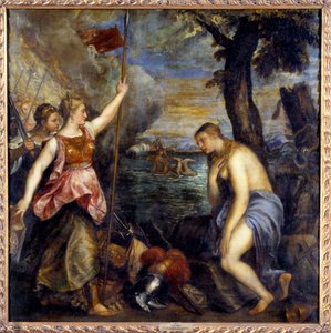 Religion gerettet von Spanien von Tiziano Vecelli