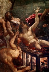 Das Martyrium des heiligen Laurentius (Detail) von Titian (c.1488 1576)