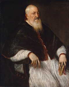 Filippo Archinto geboren um 1500, gestorben 1558, Erzbischof von Mailand, Mitte der 1550er Jahre von Tiziano Vecelli