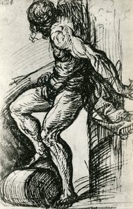 Skizze für den Heiligen Sebastian von Tiziano Vecelli