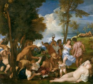 La bacanal de los andrios von Titian
