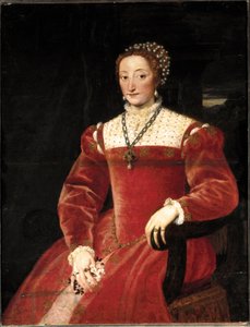 Porträt von Giulia da Varano Della Rovere von Tiziano Vecelli