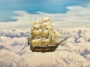 Segeln durch Wolken