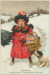 Handelskarte für Sunlight Soap, ca. 1900 von Tom Browne