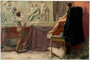 Das Atelier des Bildhauers von Tom Roberts