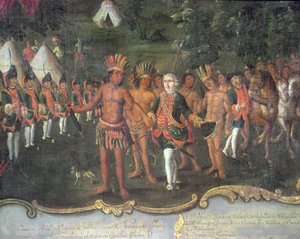 Das Lager des Gouverneurs Matorras im Chaco