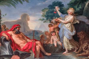 Nil und Göttin Kybele 1779 - 1780, Fresko von Tommaso Conca