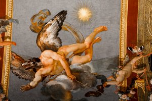 Uranus als Anubis mit Hundekopf