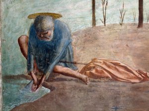 Petrus holt die Münze aus dem Fisch, Santa Maria del Carmine