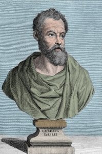 Porträt von Galileo Galilei genannt Galilei, italienischer Astronom (1564-1642) - Gravur von Tommaso Piroli (1752-1824) - Privatsammlung von Tommaso Piroli