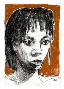 Expressives Frauenporträt