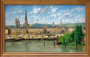 Der Hafen von Rouen von Torello Ancillotti