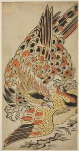Ein Falke fängt einen Kranich im Flug, ca. 1715