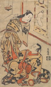 Kabuki-Schauspieler Nakamura Gentaro und Ikushima Shingoro von Torii Kiyomasu I