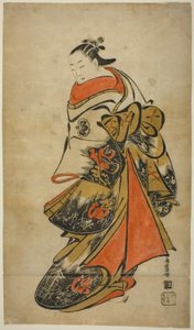 Der Schauspieler Fujimura Handayu II als Oiso no Tora