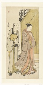 Schauspieler Iwai Hanshiro IV im Alltag von Torii Kiyonaga