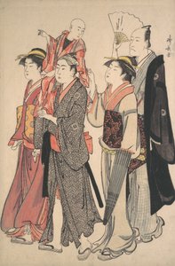 Ichikawa Danjuro V und seine Familie von Torii Kiyonaga