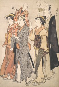Ichikawa Danjuro V und seine Familie von Torii Kiyonaga