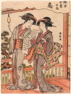 Der Kaufmann (Sho) aus der Serie Schönheiten, die die vier sozialen Klassen illustrieren (Adesugata shi no ko sho) von Torii Kiyonaga