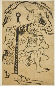 Der Schauspieler Yamanaka Heikuro I als Dämon