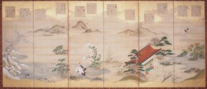 Teikas Gedichte für die zwölf Monate von Tosa Mitsunari