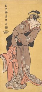 Schauspieler Segawa Tomisaburo II als Kurtisane Toyama und Schauspieler Ichikawa Kurizo als Higashi..., 1794-95