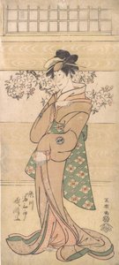 Schauspieler Segawa Tomisaburo II als Geisha Asaka, 1794-95