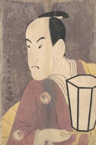 Bando Hikosaburo III als Sagisaka Sanai im Stück Koinyobo Somewake Tazuna, 1794 von Toshusai Sharaku