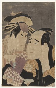 Büste von Sanogawa Ichimatsu III und Ichikawa Tomiemon von Toshusai Sharaku
