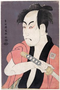 Ichikawa Omezo I in der Rolle von Yakko Ippei aus dem Stück Koinyobo Somewake Tazuna von Toshusai Sharaku