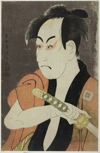 Der Schauspieler Ichikawa Omezo als Diener Ippei, 1794 von Toshusai Sharaku