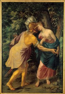 Abschied eines Kriegers von einer Königin oder „Hyanthe (Hyante) begrüßt von Francus“ oder „Tancrede und Herminie“