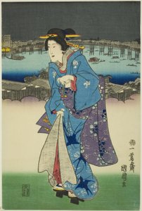 Abendvergnügungen in Ryogoku in der östlichen Hauptstadt (Toto Ryogoku yoasobi no zu)