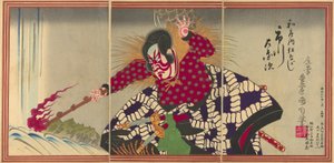 Der Schauspieler Ichikawa Sadanji I als Watonai