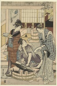 Fischverkäufer von Toyokuni (II) , Utagawa
