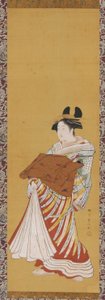 Yujo auf Parade von Toyonobu Utagawa