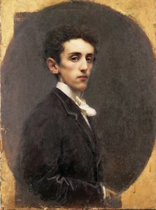Porträt des italienischen Schriftstellers Carlo Dossi von Tranquillo Cremona