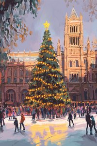 Helle Weihnachtsstadt Nr. 03