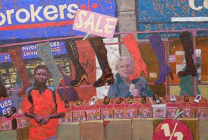 Schuhstand (Deptford, London) von Trevor Burgess