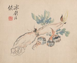 Lotuswurzel und Natternzunge von Tsubaki Chinzan