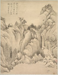 Wasserfall und Felsen