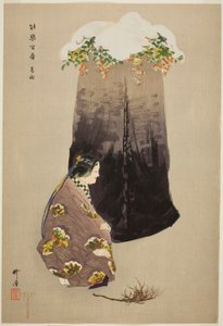 Kazuraki, aus der Serie „Hundert No-Dramen“ von Tsukioka Kogyo