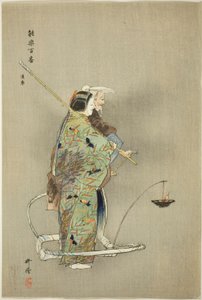Michimori, aus der Serie „Hundert No-Dramen (Nogaku hyakuban)“ von Tsukioka Kogyo