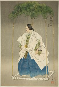 Motome-zuka, aus der Serie "Hundert No Dramen (Nogaku hyakuban)" von Tsukioka Kogyo