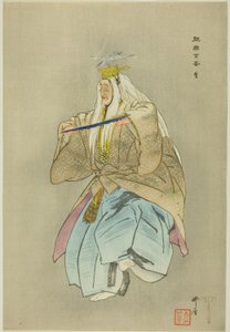 Sagi, aus der Serie "Hundert No-Dramen (Nogaku hyakuban)" von Tsukioka Kogyo